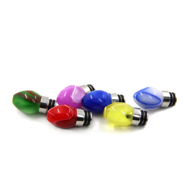 510 Drip tips Acrylic and Stainless steel bulb shape e cig atomizer Drip tips 