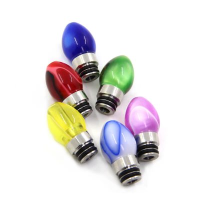 510 Drip tips Acrylic and Stainless steel bulb shape e cig atomizer Drip tips