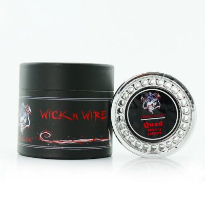 Demon Killer Quad wire 28GA*4 5m/Roll Heating Wire 15 Feet and Organic Cotton For RBA Atomizer