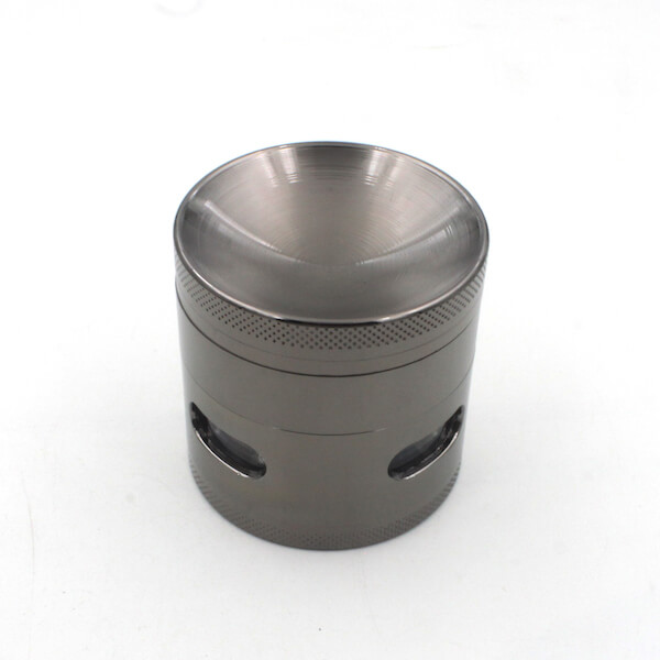 Herb Grinder 4 Layer Concave Bowl Cover 50mm Side window grinder Tobacco Grinders 
