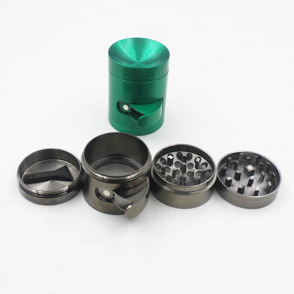 Zinc Alloy Grinder 4 Layer Concave Bowl Cover 40mm Cabinet Door Tobacco Herb Spice Crusher