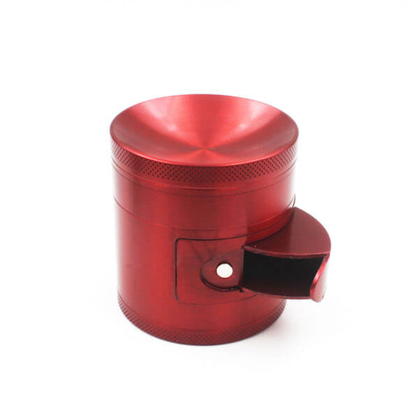 Zinc Alloy Grinder 4 Layer Concave Bowl Cover 63mm Cabinet Door Tobacco Herb Spice Crusher 